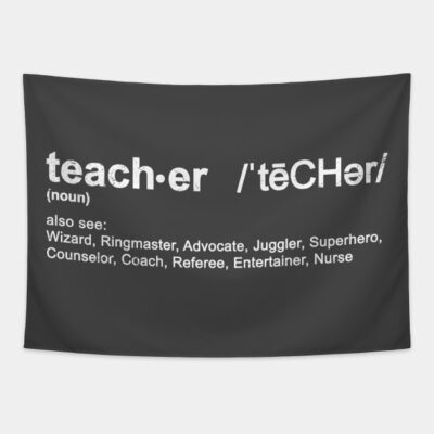 Teacher Wizard Ringmaster Advocate Juggler Superhe Tapestry Official Teacher Merch