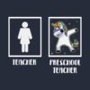 Preschool Teacher Unicorn Cute Teacher Dabbing Gif Tapestry Official Teacher Merch