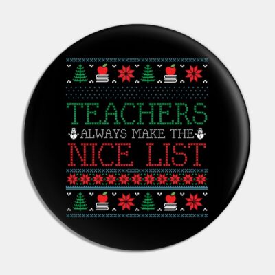 Funny Christmas Teacher Ugly Christmas Xmas Pin Official Teacher Merch