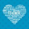 Teacher Heart Word Cloud Tapestry Official Teacher Merch