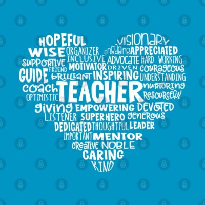 Teacher Heart Word Cloud Tapestry Official Teacher Merch