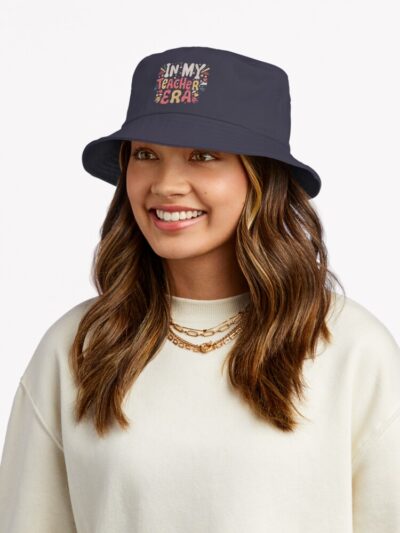 In My Teacher Era Groovy Teacher Gift Bucket Hat Official Teacher Merch