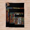 Music Teacher Saying: Music Teacher Words Gift Throw Blanket Official Teacher Merch