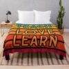 Teacher Gifts - Teach, Love, Learn Throw Blanket Official Teacher Merch