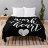 Teaching Is A Work Of Heart - Gift For Your Teacher 2022 Throw Blanket Official Teacher Merch